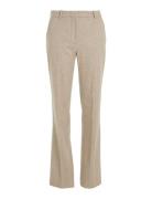 Flannel Wool Slim Straight Pants Beige Calvin Klein