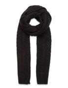 Cable-Knit Scarf Black Lauren Ralph Lauren