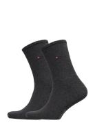 Th Women Sock Casual 2P Grey Tommy Hilfiger