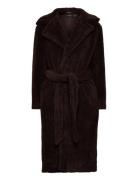 Belted Fleece Wrap Coat Brown Lauren Ralph Lauren