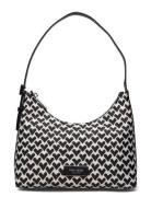 Sam Icon Modernist Hearts Jacquard Fabric Small Shoulder Bag Black Kat...