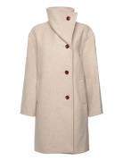 Midi Maxi Lapel Coat Beige Mango