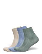 Glitter Drake Sock 3 Pack Green Becksöndergaard