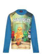 Lwtano 129 - T-Shirt L/S Blue LEGO Kidswear