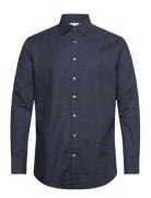 Slhslimsoho-Detail Shirt Ls Noos Navy Selected Homme