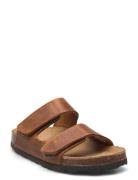 Sandal Nubuck Leather Brown En Fant