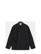 Akjesper Kimono Overshirt Black Anerkjendt