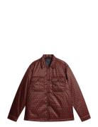 Nile Padded Print Overshirt Brown J. Lindeberg