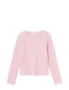 Nkfsilma Ls Slim Short Top Pink Name It