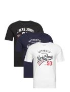 Jjethan Tee Ss Crew Neck 3Pk Mp Noos Black Jack & J S