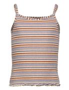 Nlffilje Sl Crop Strap Top Patterned LMTD