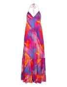 Fine Jacquard Maxi Dress Orange ROTATE Birger Christensen