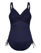 Ottawa Uw Twist Front Swimsuit With Adjustable Leg Blue Fantasie