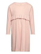 Melange Ruffle Dress Pink Copenhagen Colors