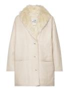 Reversible Leather Coat Cream Les Coyotes De Paris