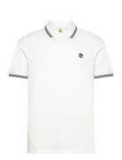 Millers River Tipped Pique Short Sleeve Polo White White Timberland