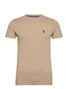 Uspa T-Shirt Arjun Men Beige U.S. Polo Assn.