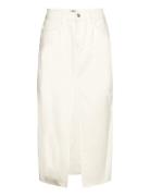 Gemma Rigid Denim Skirt White Twist & Tango