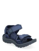 Sandals W. Velcro Blue Color Kids