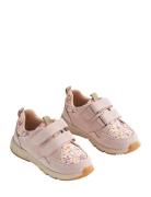 Sneaker Double Velcro T Y Print Pink Wheat