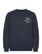 Racquet Club Graphic Sweatshirt Navy Lyle & Scott