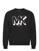 Mk Charm Graphic Crew Black Michael Kors