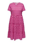 Carlux Life Ss Midi Dress Pink ONLY Carmakoma