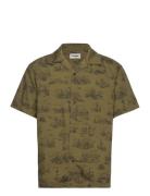 Ss Resort Shirt Green Wrangler