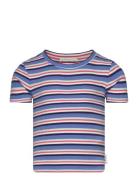 Cropped Striped Rib T-Shirt Patterned Tom Tailor