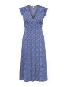 Onlmay S/L Wrap Midi Dress Box Jrs Blue ONLY