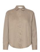 Linen Shirt Brown Rosemunde