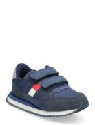 Flag Low Cut Velcro Sneaker Navy Tommy Hilfiger