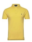 Slim Fit Mesh Polo Shirt Yellow Polo Ralph Lauren