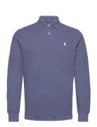 Custom Slim Fit Indigo Mesh Polo Shirt Blue Polo Ralph Lauren