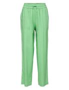 Slfviva-Gulia Hw Long Linen Pant Green Selected Femme