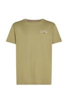 Cn Ss Tee Logo Khaki Tommy Hilfiger