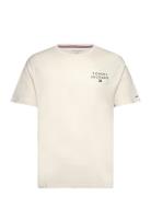 Cn Ss Tee Logo Cream Tommy Hilfiger