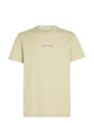 Monologo Regular Tee Beige Calvin Klein Jeans