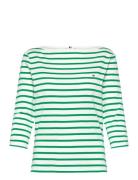 Slim Cody Boat-Nk 3/4Slv Green Tommy Hilfiger