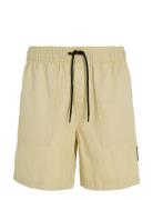 Linen Short Beige Calvin Klein Jeans