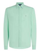 Pigment Dyed Li Solid Rf Shirt Green Tommy Hilfiger