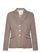 Amanda Linen Blazer Brown Newhouse