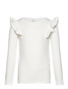 Top Frill Detail Solid White Lindex