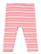 Leggings Rib Stripe Basic Pink Lindex