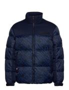 New York Monogram Prt Puffer Jkt Blue Tommy Hilfiger