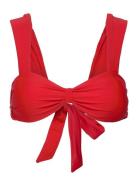 Rwshiitake Bandeau Bikini Top Red Rosemunde