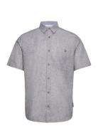 Cotton Linen Shirt Grey Tom Tailor