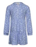 Allover Printed Cutline Dress Blue Tom Tailor