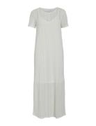 Vigardea O-Neck S/S Ankle Dress White Vila