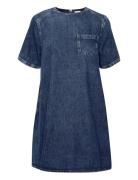 Malomw 143 Short Dress Blue My Essential Wardrobe